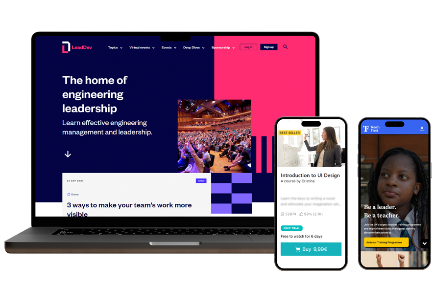 Hero Vizual Za Edtech Industry Stranicu