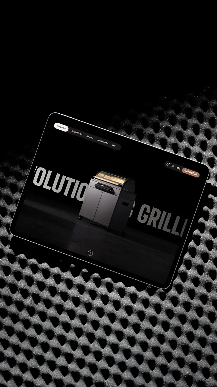 In collaboration with KOQOON, we created a mobile app for the world’s first smart grill 